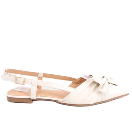 Ballerine Candy Beige con tacco aperto