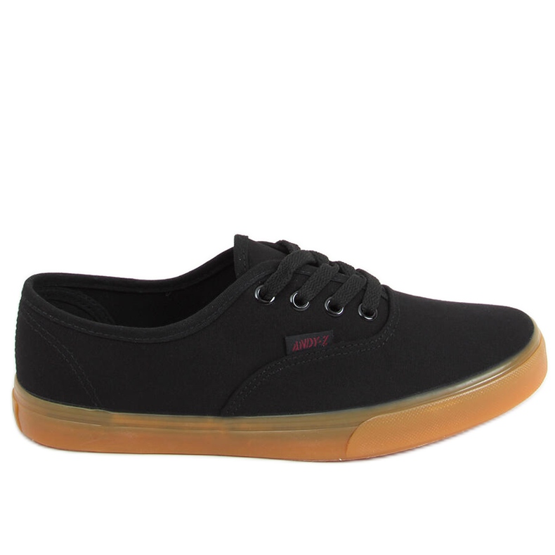 Sneakers da donna Werde in tela nera nero