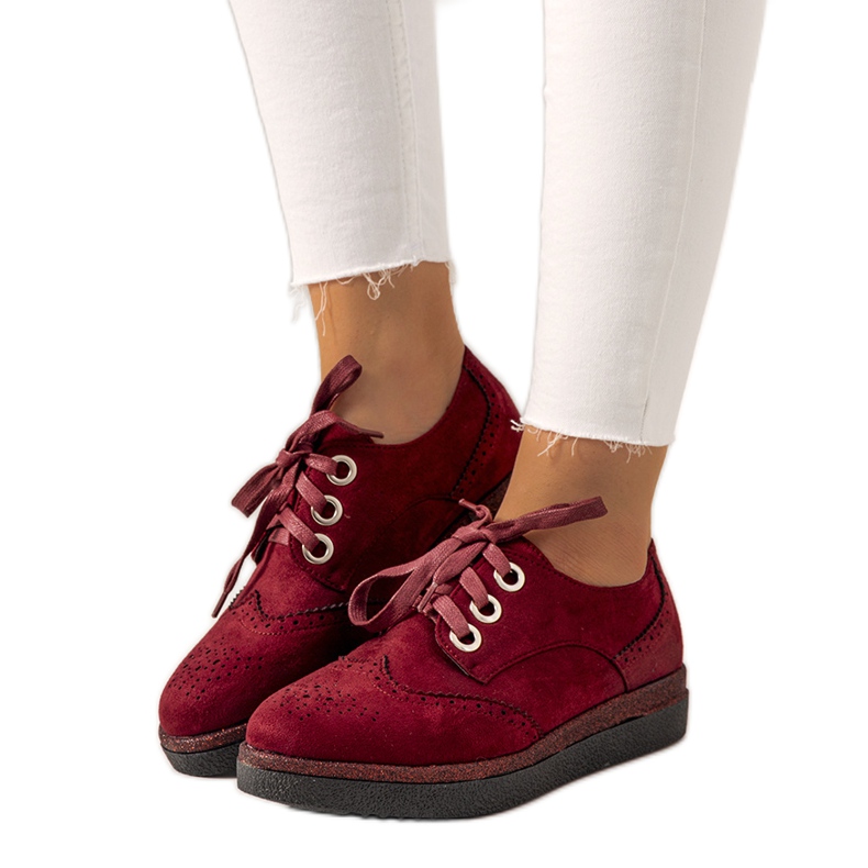 Scarpe Velay da donna bordeaux rosso