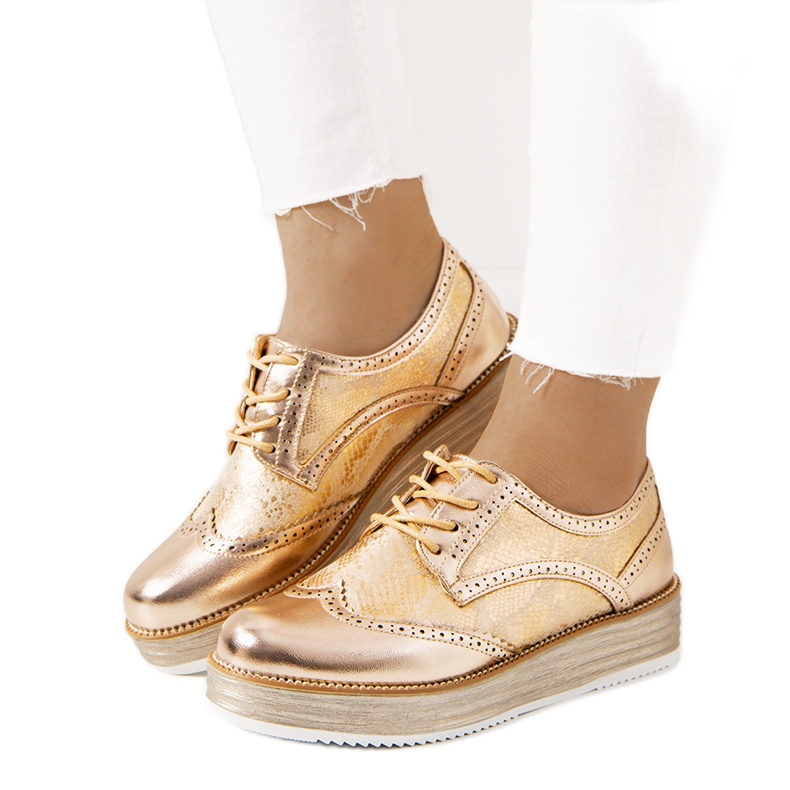 Menard scarpe da donna champagne d'oro