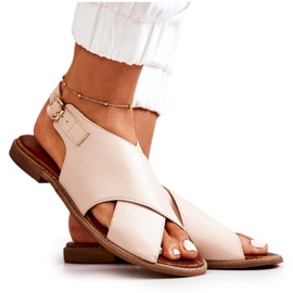 Lewski Shoes Sandali in pelle Lewski 3019 Beige