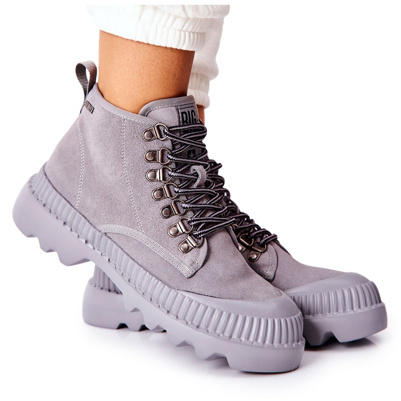 Stivali in pelle Big Star II274365 Grigio