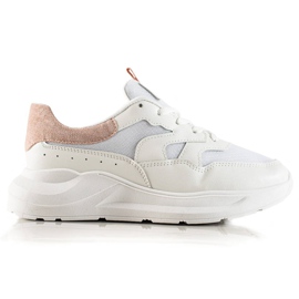 TRENDI Sneakers Alla Moda Con Glitter bianco