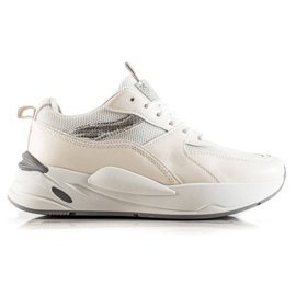 Ideal Shoes Scarpe Da Ginnastica Sulla Piattaforma bianco