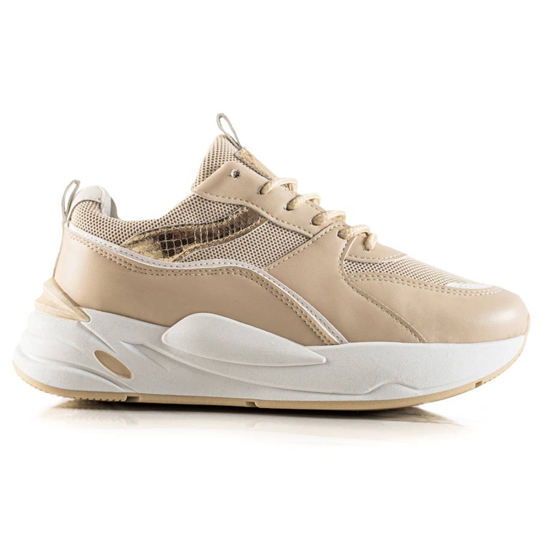 Ideal Shoes Scarpe Da Ginnastica Sulla Piattaforma beige