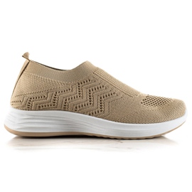Renda Scarpe sportive traforate slip-on beige