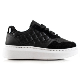BUONAROTTI Scarpe sportive trapuntate Sneakers nero