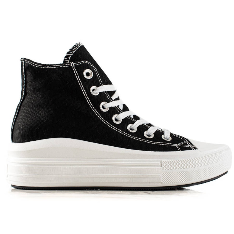 TRENDI Sneakers alla moda sulla piattaforma nero