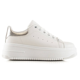 Fashion Sneakers alla moda sulla piattaforma bianca