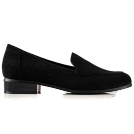 Vinceza Scarpe in camoscio traforate nero