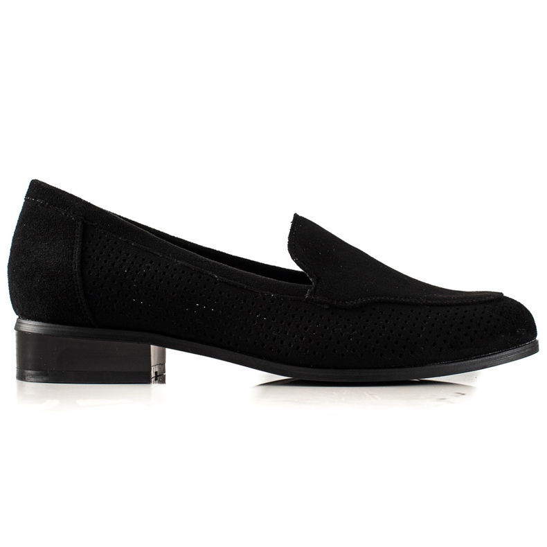 Vinceza Scarpe in camoscio traforate nero