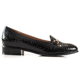 W. Potocki Scarpe eleganti con decoro Potocki nero