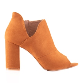 Stivali open toe VINCEZA giallo