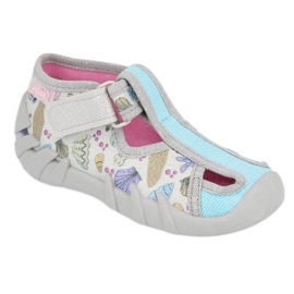 Scarpe per bambini Befado 190P098 blu grigio multicolore