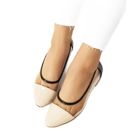 Ballerine Pastella beige trasparenti incolore nero
