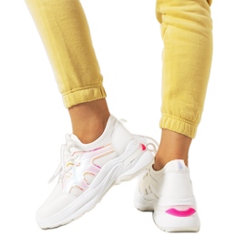 Sneakers Bates rosa e bianche bianca