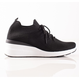 Goodin Scarpe con zeppa stringate nero
