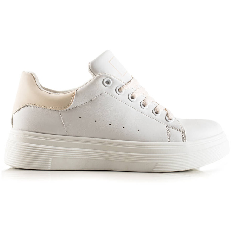 Ideal Shoes Sneakers bianche classiche bianca