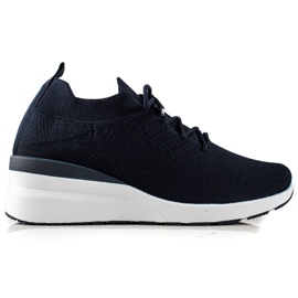 Goodin Scarpe con zeppa stringate blu navy