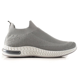 Goodin Sneakers classiche senza lacci grigio