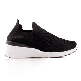Goodin Sneakers slip-on con zeppa nero