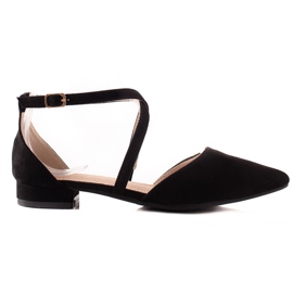 Sabatina Décolleté nere in spitz nero