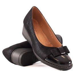 Décolleté con broccato Vinceza nero