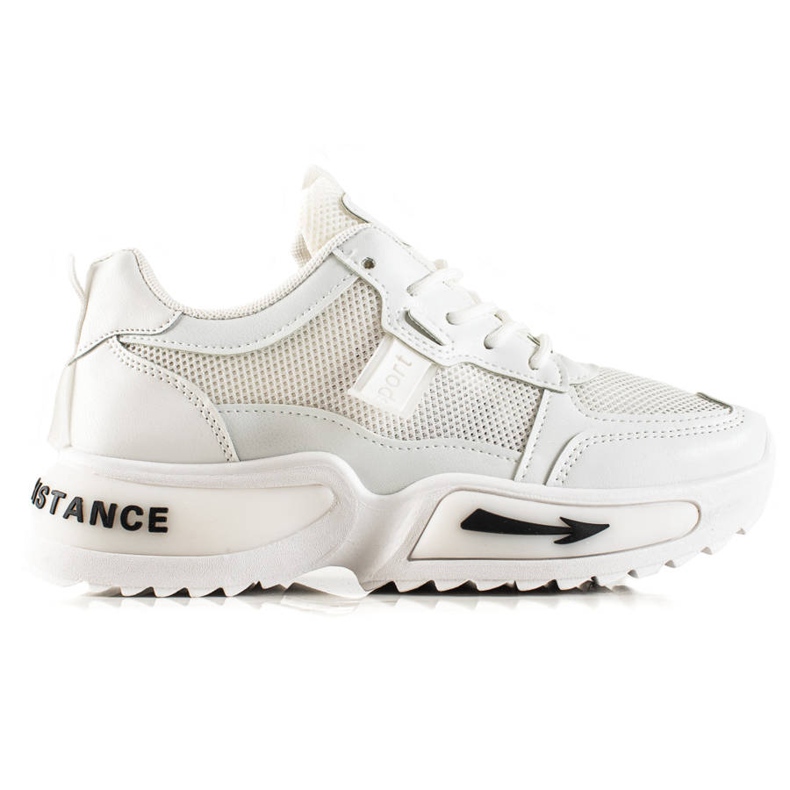 TRENDI Sneakers bianche alla moda bianca