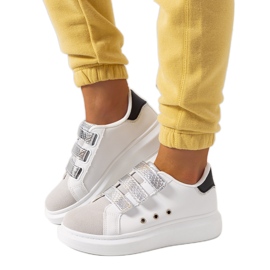 Sneakers Herrick da donna bianche e argento bianca