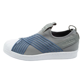 Scarpe Adidas Superstar Slipon W CG6012 blu grigio