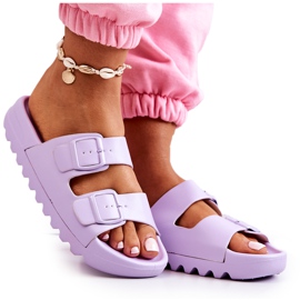 PS1 Ciabatte Di Gomma Sulla Piattaforma Viola Westie