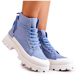PS1 Stivali allacciati blu fedeli