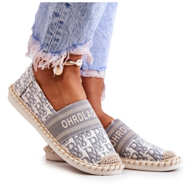 PS1 Classiche espadrillas grigie Warm Time beige grigio