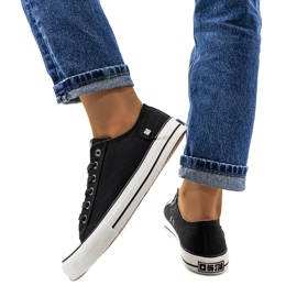 Sneakers classiche Big Star nere DD274338 bianca nero