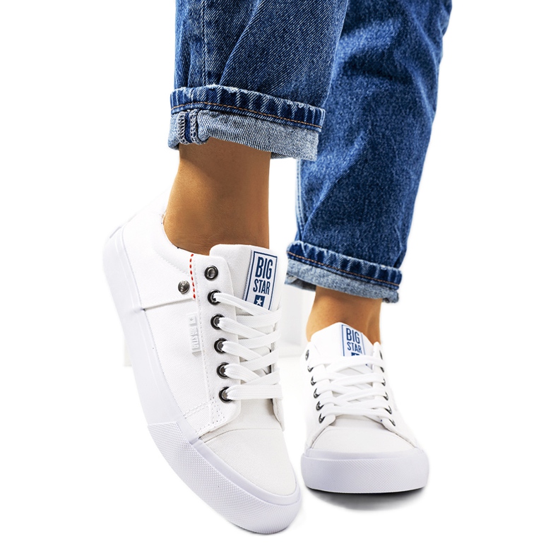 Sneakers in tessuto bianco Big Star AA274511 bianca