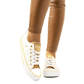 Sneakers da donna Big Star bianche HH274458 beige bianco