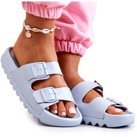 PS1 Pantofole Di Gomma Sulla Piattaforma Blu Westie