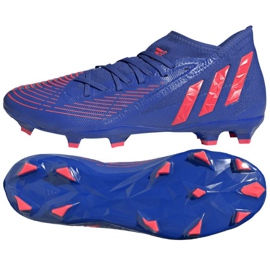 Scarpe da calcio Adidas Predator Edge.3 Fg M GW2276 blu blu e rosso