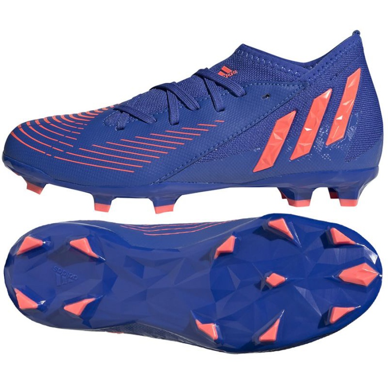Scarpe da calcio Adidas Predator Edge.3 Fg Jr GW2361 blu blu