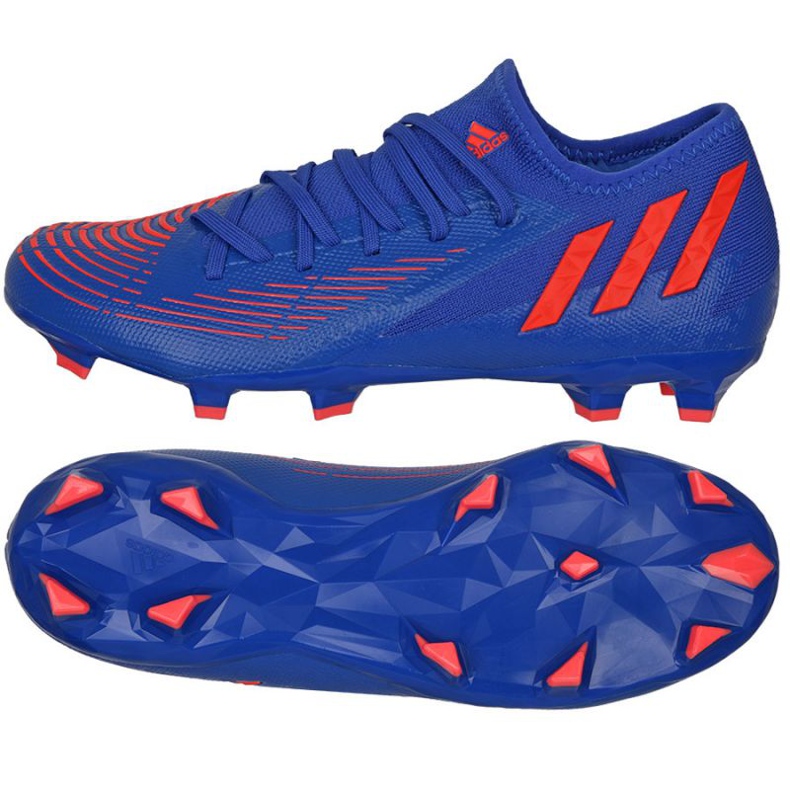 Scarpe da calcio Adidas Predator Edge.3 L Fg M GW2280 blu blu