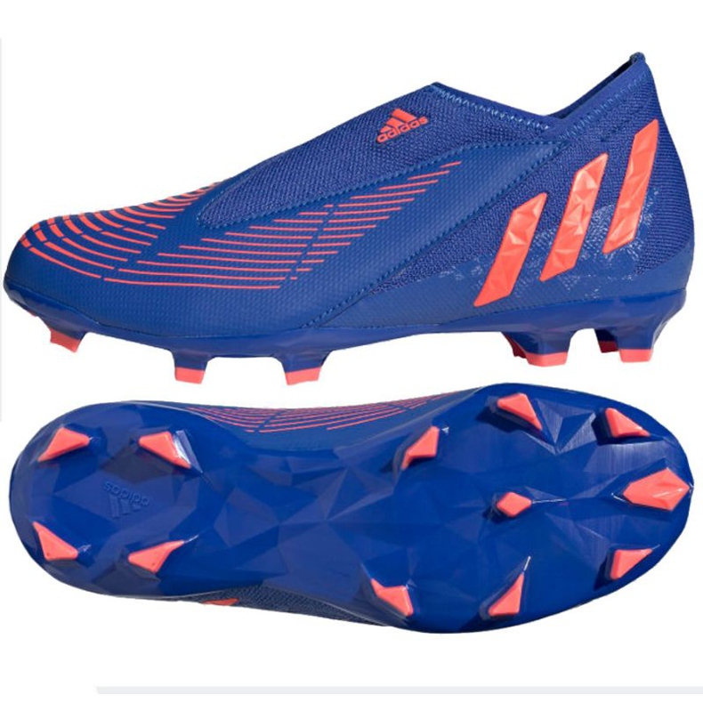 Scarpe da calcio Adidas Predator Edge.3 Ll Fg Jr GW2359 blu blu e blu navy