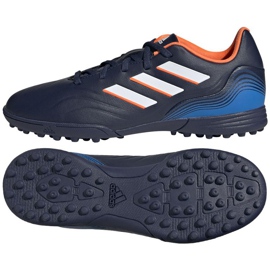 Scarpe da calcio Adidas Copa Sense.3 Tf Jr GW7401 multicolore blu e blu navy