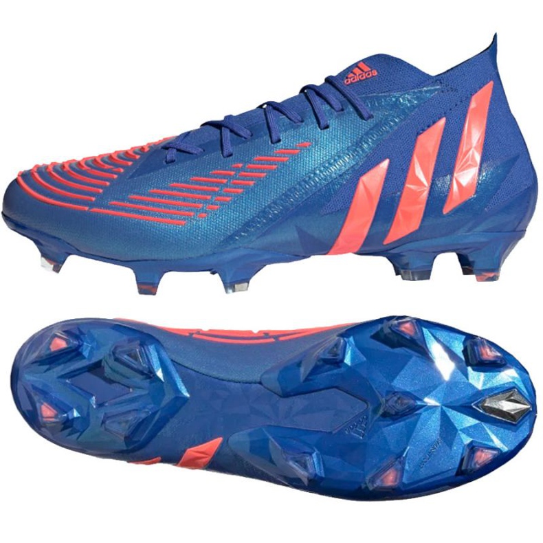 Scarpe da calcio Adidas Predator Edge.1 Fg M H02932 blu blu