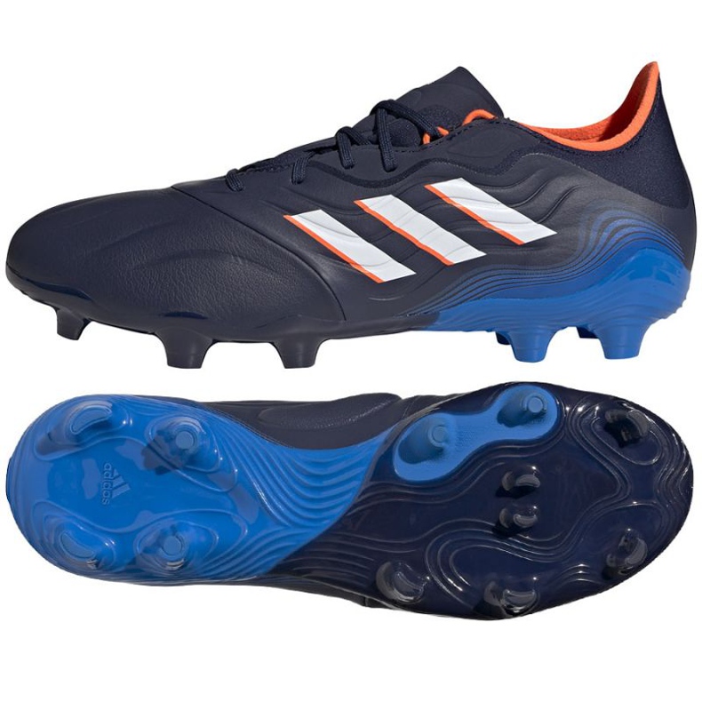 Scarpe da calcio Adidas Copa Sense.2 Fg M GW7388 multicolore blu e blu navy