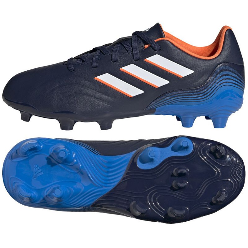 Scarpe da calcio Adidas Copa Sense.3 Fg Jr GW7412 multicolore blu navy