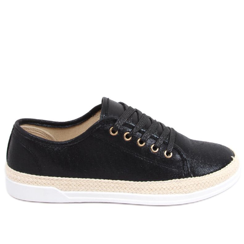 Espadrillas stringate Zillo Black nero