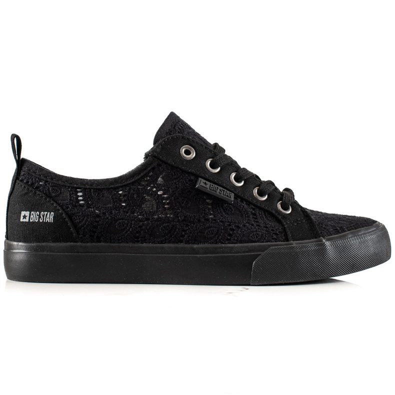 Sneakers da donna traforate Big Star JJ274064 nero