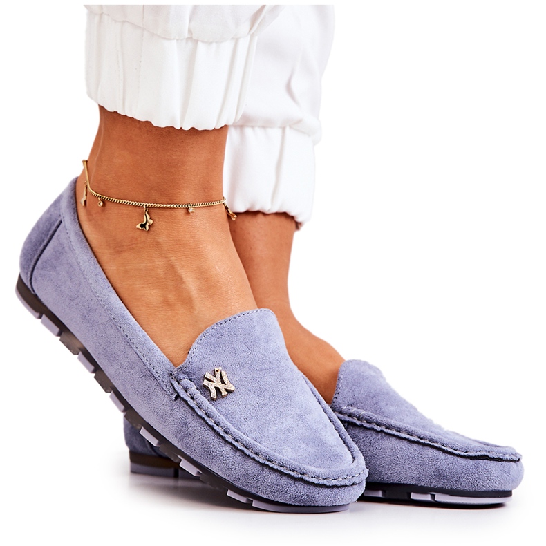 PS1 Mocassini da donna in camoscio blu Madelyn