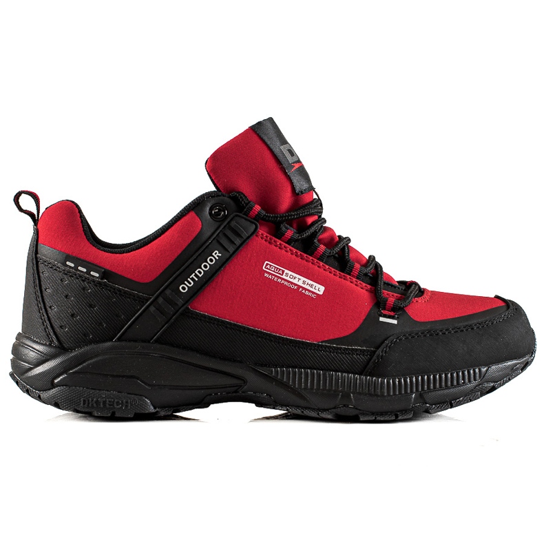 Scarpe da trekking da uomo DK nero rosso