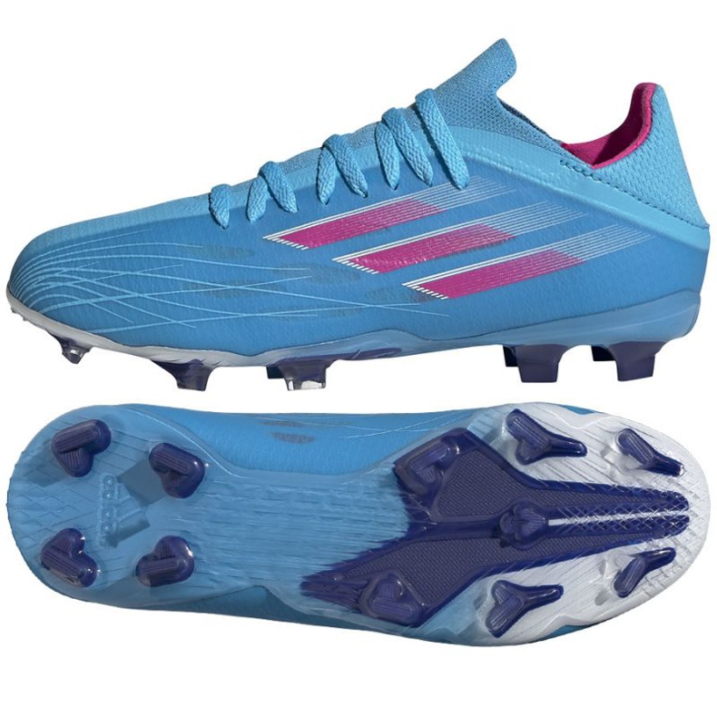 Scarpe da calcio Adidas X Speedflow.1 Fg Jr GW7461 blu blu